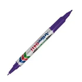 Artline 041T Twin Marker İki Uçlu Permanent Markör Uçlar:0,4-1,0mm Mor