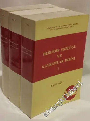 Derleme Sözlüğü ve Kavramlar Dizini 3 Cilt TAKIM -        1995