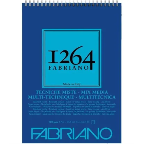 Fabriano F-1264 Mix Media Defter 300gr A5 15yp