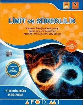 Apotemi Yayınları YKS AYT Matematik Limit ve Süreklilik Konu Anlatımlı Soru Bankası