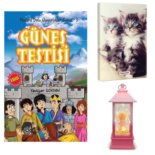 Güneş Testisi - Maviş Kediler Planlama Defteri ve Melek Kız Temalı Fen