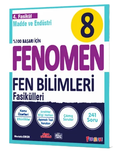 8 FENOMEN FEN BİLİMLERİ 4.FASİKÜL (MADDE VE ENDÜSTRİ)