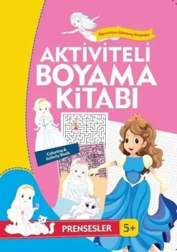 Aktiviteli Boyama Kitabı Prensesler-Pembe