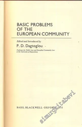 Basic Problems of the Europen Community -