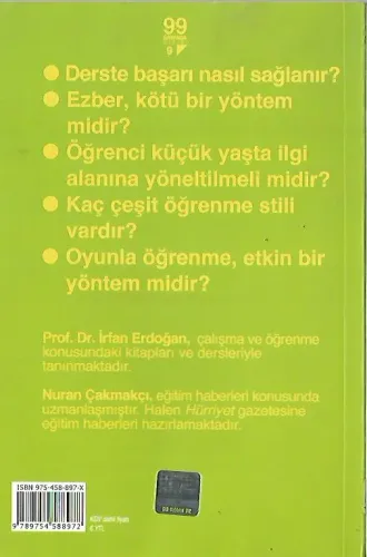 99 Sayfada Verimli Ders Çalışma Prof.Dr.İrfan Erdoğan Türkiye İş Banka
