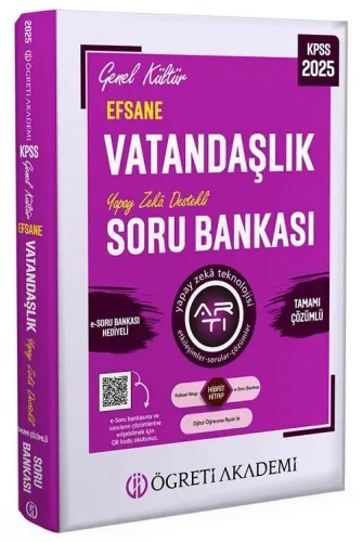 Öğreti Akademi 2025 KPSS Genel Kültür Efsane Vatandaşlık Soru Bankası