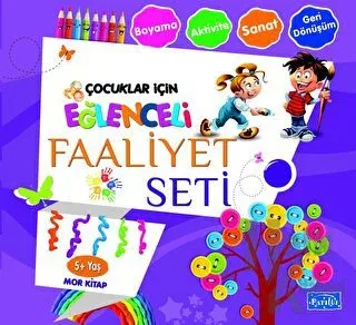 Eğlenceli Faaliyet Seti Mor Kitap – 5 Yaş Üzeri - Halkkitabevi