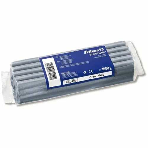 PELİKAN PLASTILIN KİL HAMUR KALIPLAMA (PAKET-1 KG) Gri