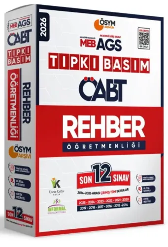 İnformal Yayınları 2026 MEB AGS ÖABT Rehber Öğretmenliği ÖSYM Tıpkı Basım 12'li Deneme Paketi