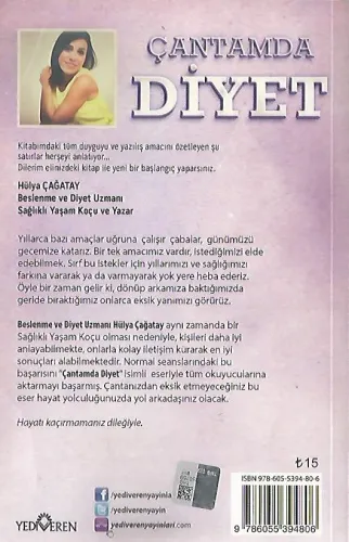 Çantamda Diyet Dyt. Hülya Çağatay Yediveren Yayınları %53 indirimli