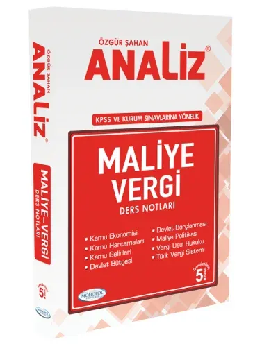 Analiz Maliye Vergi Ders Notları