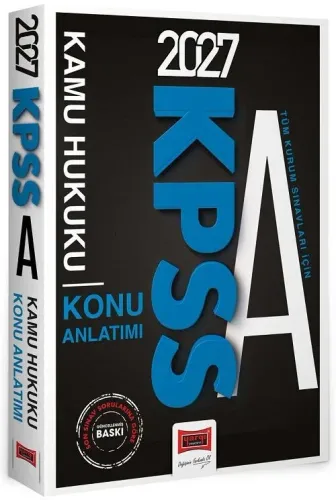 Yargı Yayınları 2027 KPSS A Grubu Tüm Kurum Sınavları İçin Kamu Hukuku