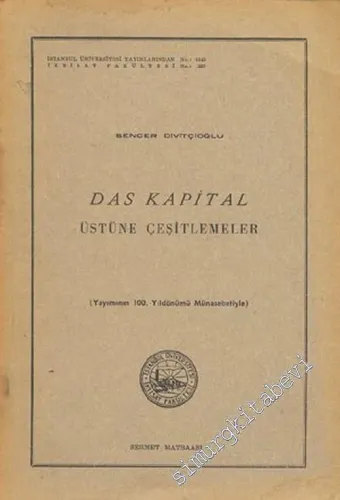 Yayımının 100. Yıldönümü Münasebetiyle Das Kapital Üstüne Çeşitlemeler -        1968