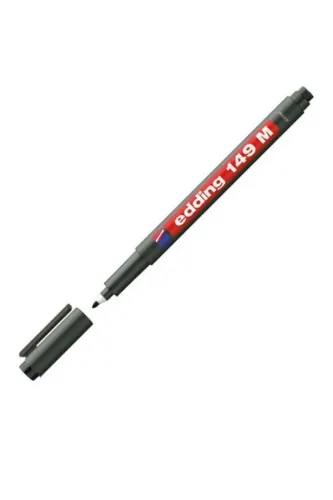 EDDING E-149M SİLGİLİ ASETAT KALEMİ SİYAH