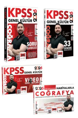 Yargı Yayınları 2026 KPSS Coğrafya Haritalarla Video Ders Notları Soru