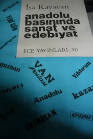 Anadolu Basınında Sanat ve Edebiyat