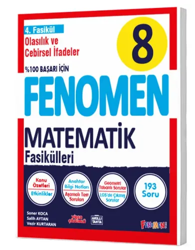 8 FENOMEN MATEMATİK 4.FASİKÜL (OLASILIK VE CEBİRSEL İFADELER)