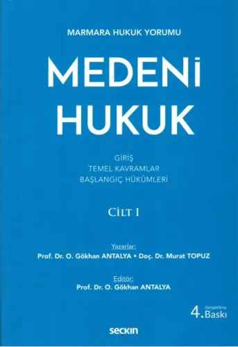 Medeni Hukuk Cilt I