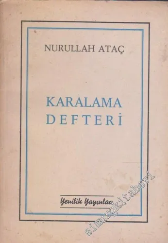 Karalama Defteri -        1952