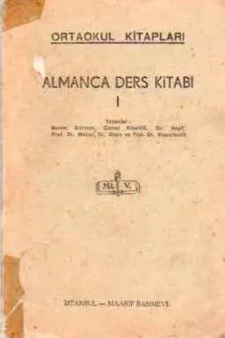Almanca Ders Kitabı I
