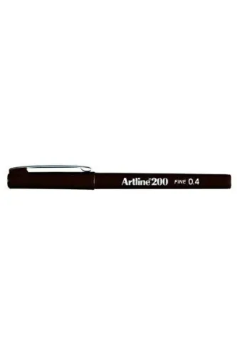 Artline 200N Fine Keçe Uçlu Yazı Kalemi Uç:0,4mm Siyah