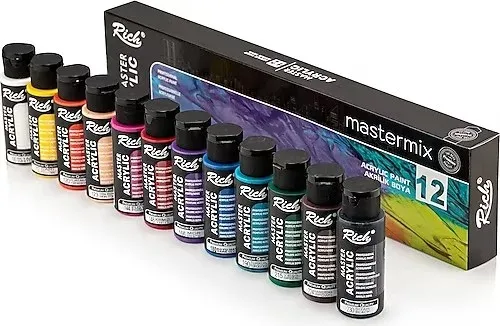 Rich Akrilik Boya Seti Master Mix 60 cc 12 Renk