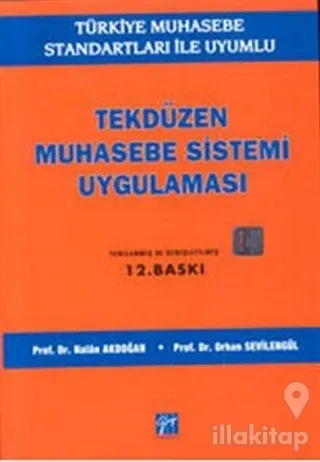 Tek Düzen Muhasebe Sistemi Uygulaması (Ciltli)