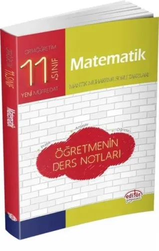 Editör Yayınları 11. Sınıf Matematik Öğretmenin Ders Notları