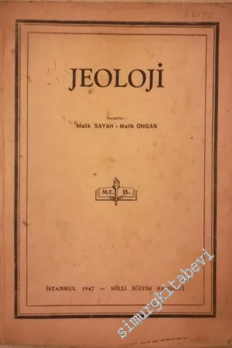 Jeoloji - Lise Kitapları -        1947
