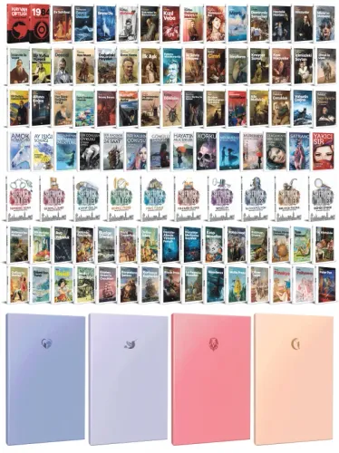 109 Dünya Klasiği ve Pastel Çizgisiz Defter Seti -1 - Halkkitabevi