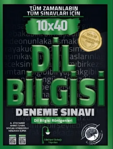 Edebiyat Sokağı Yayınları Tüm Zamanların Tüm Sınavları İçin Dil Bilgisi 10 x 40 Deneme Sınavı