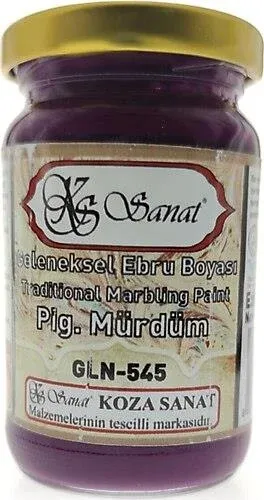 Koza Sanat Ebru Boyası pig. Mürdüm 105cc