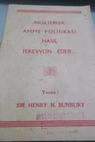 İngilterede Amme Politikası Nasıl Tekevvün Eder ...