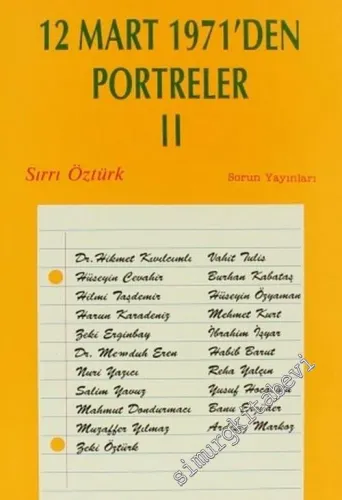 12 Mart 1971'den Portreler 2 -         1994
