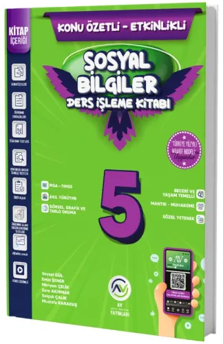 Av Yayınları 5. Sınıf Sosyal Bilgiler Kazanım Etkinlikli Ders İşleme Kitabı