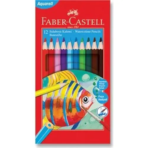 Faber-Castell Aquarell  Boya Kalemi 12li  Karton Kutu