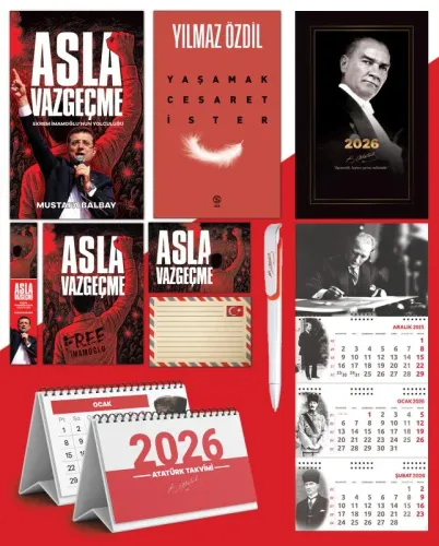 Asla Vazgeçme - Ayraç - Kartpostal - Poster - Yaşamak Cesaret İster - 