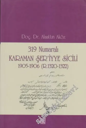 319 Numaralı Karaman Şer'iyye Sicili 1905 - 1906 (R. 1320 - 1322) - 20