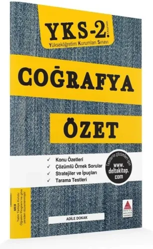 Delta Kültür Yayınları AYT Coğrafya Özet Delta Kültür