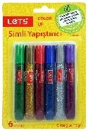 Lets Simli Yapıştırıcı 6 Renk 6 Gr.