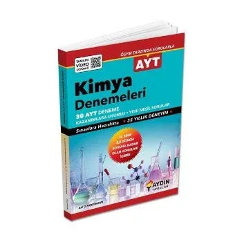 Aydın AYT Kimya 30x13 Denemeleri Tamamı Video Çözümlü 2020-YENİ