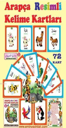 Arapça Resimli Kelime Kartları 1 Hayvanlar Alemi