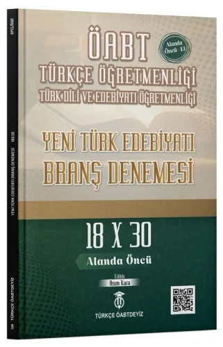 Türkçe ÖABTDEYİZ ÖABT Türkçe-Türk Dili Edebiyatı Yeni Türk Edebiyatı 18x30 Deneme Çözümlü