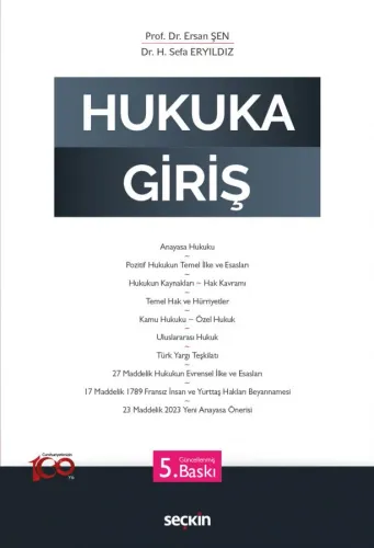 Hukuka Giriş (Ersan Şen)