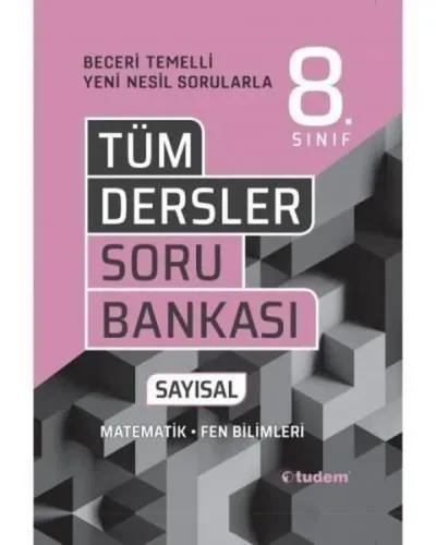 Tudem Yayınları 8. Sınıf LGS Tüm Dersler Sayısal Soru Bankası Tudem