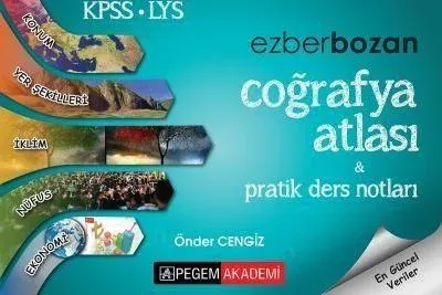 İADESİZ - Pegem KPSS-LYS Ezberbozan Coğrafya Atlası-Pratik Ders Notları
