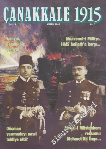 Çanakkale 1915 Dergisi - Say: 4    Yıl: 2  Aralık  2009
