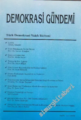 Demokrasi Gündemi - Sayı: 21    3  Ocak - Şubat - Mart