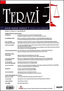 Terazi Aylık Hukuk Dergisi Yıl: 13 Sayı: 141, Mayıs 2018