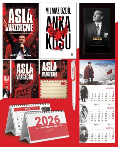 Asla Vazgeçme - Ayraç - Kartpostal - Poster - Anka Kuşu -  2026 Ajanda